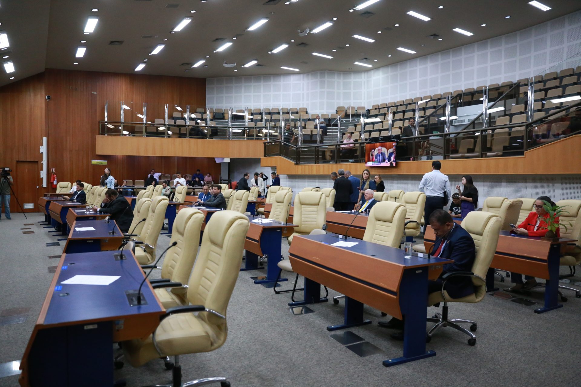 Plenário da Câmara Municipal de Goiânia. (Foto: Mariana Capeletti)