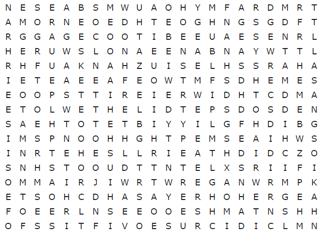 Desafio dos 13 segundos: você é capaz de encontrar "AMOR" neste caça-palavras?