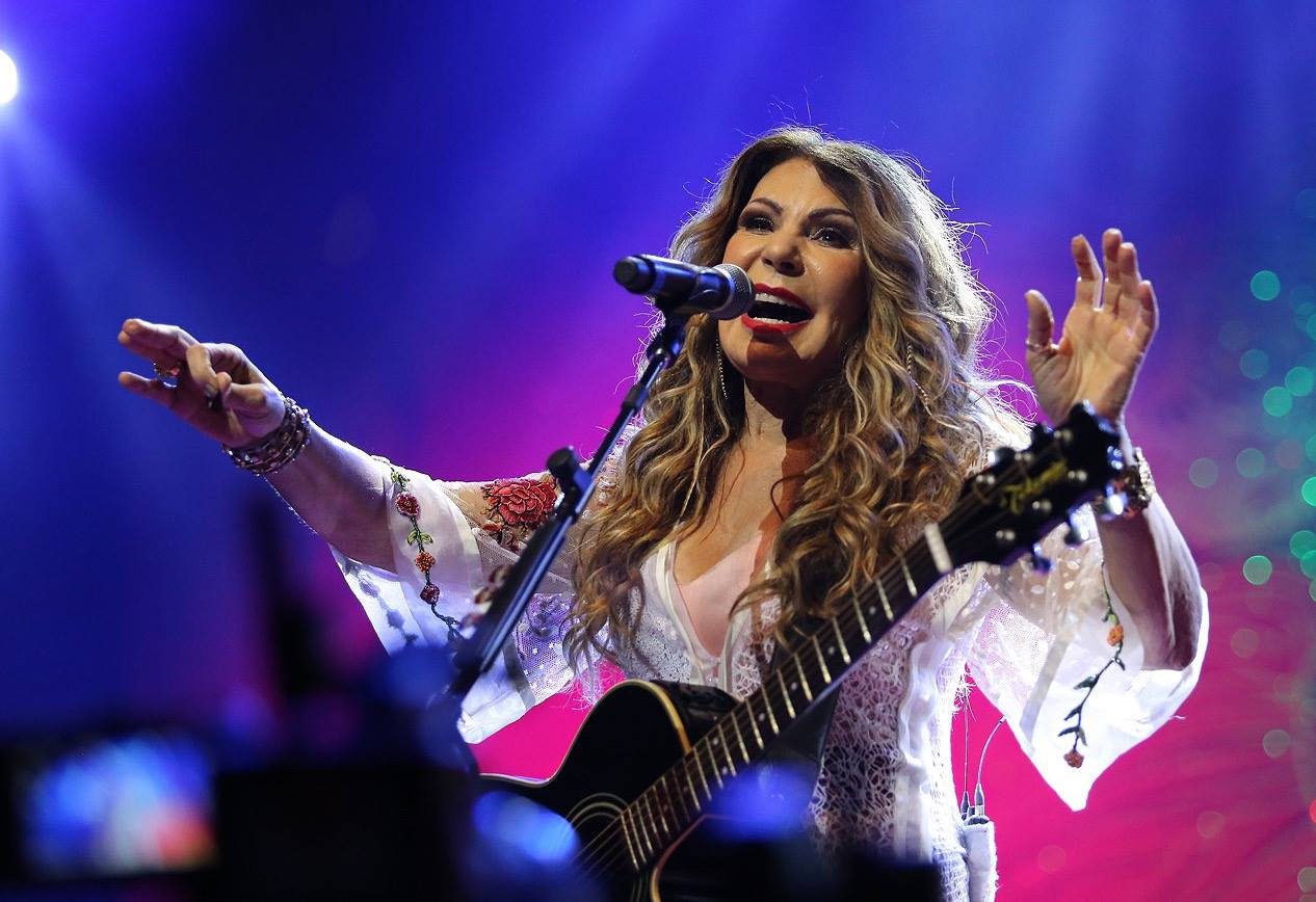 Elba Ramalho se apresenta na cidade de Goiás. (Foto: Divulgação)