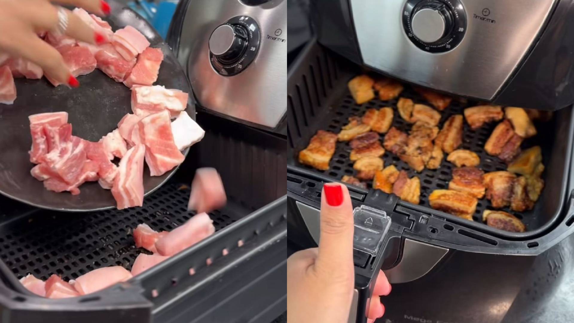 Torresmo é um dos alimentos que é possível fazer na Air Fryer