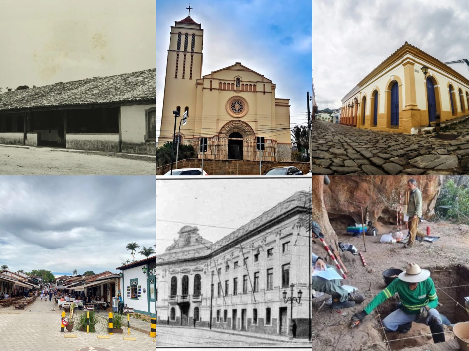 Goiás conta com diversos locais riquíssimos em história e cultura. (Foto: Montagem)