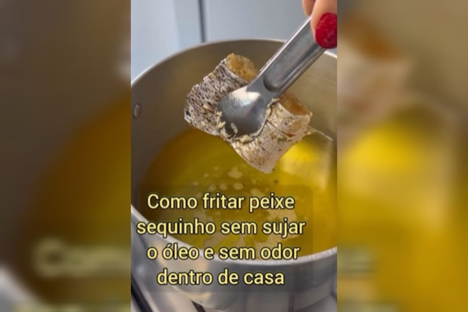 Como fritar e deixar o peixe sequinho (sem sujar o óleo e sem cheiro forte na cozinha)