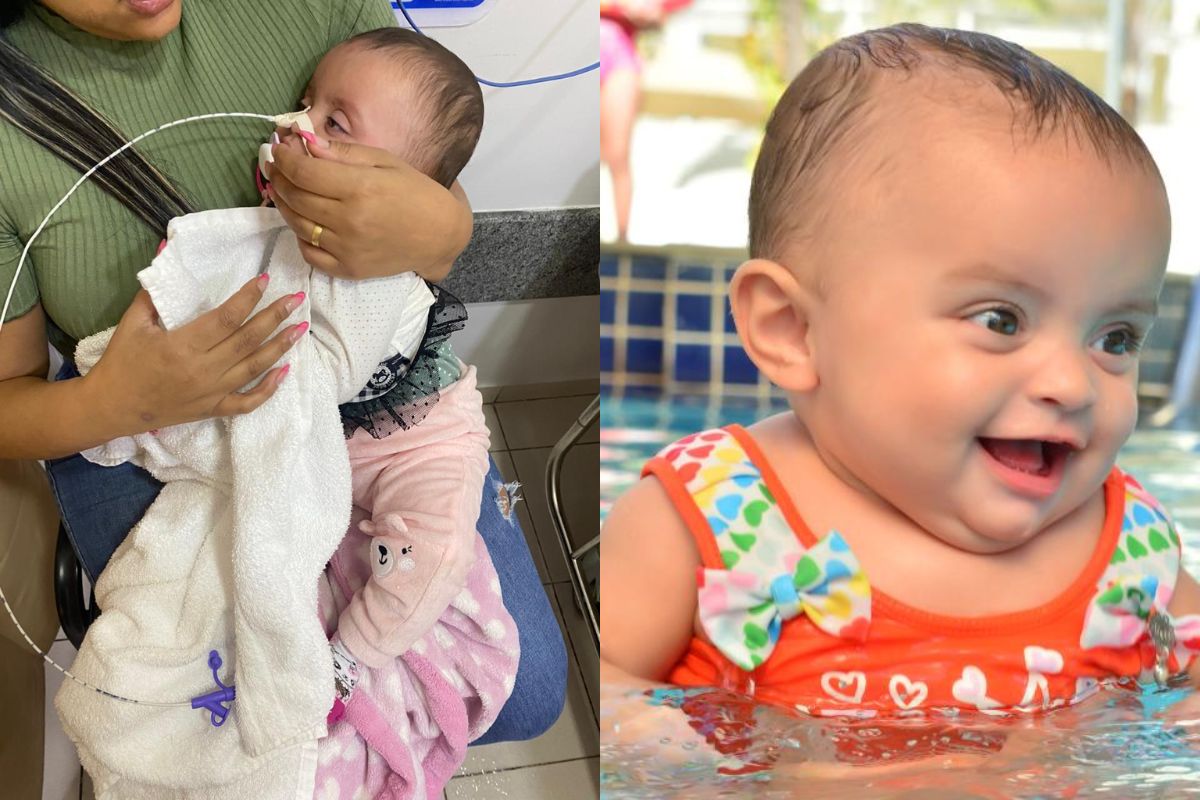 Stella Gomes dos Santos, tem apenas 6 meses. (Foto: Arquivo Pessoal)