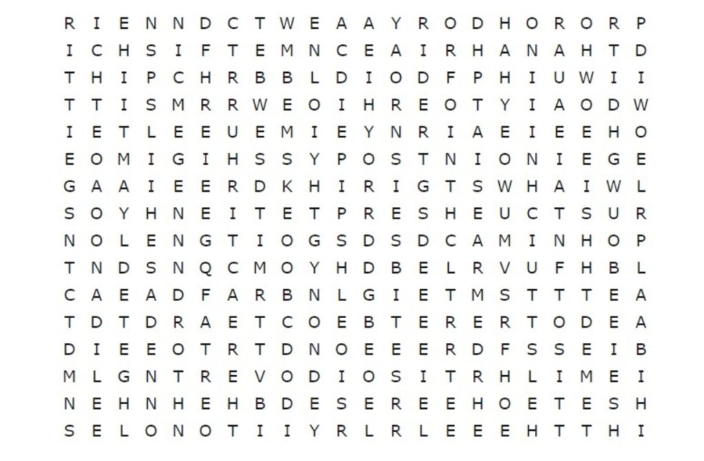 Desafio: ache “CAMINHO” neste caça-palavras e prove que você dá conta do recado