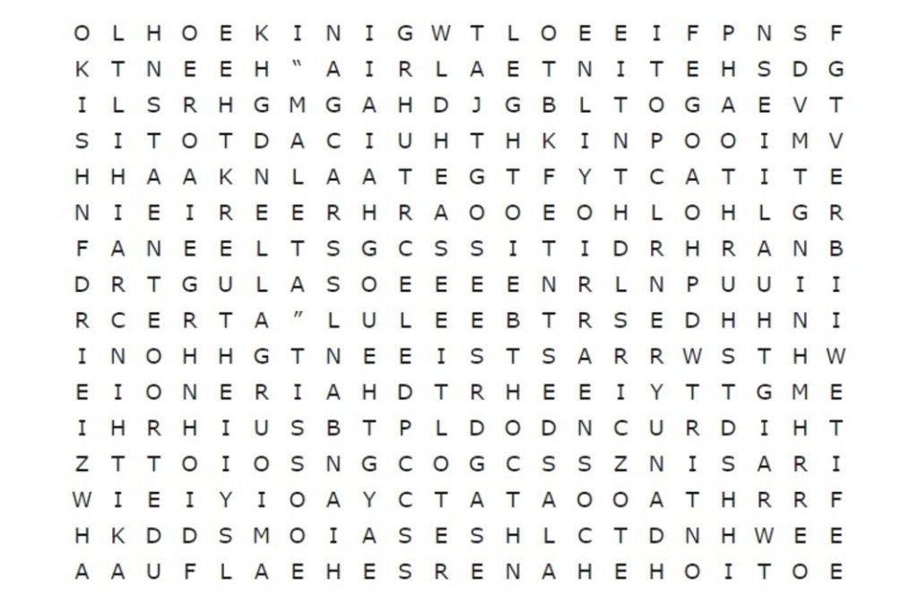 Teste de inteligência: encontre “MALETA” em menos de 16 segundos e prove seu QI