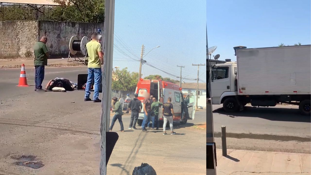 Motociclista fica ferido em grave acidente em Anápolis. (Foto: Reprodução) 