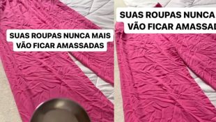 É possível desamassar a roupa de forma simples sem precisar usar o ferro