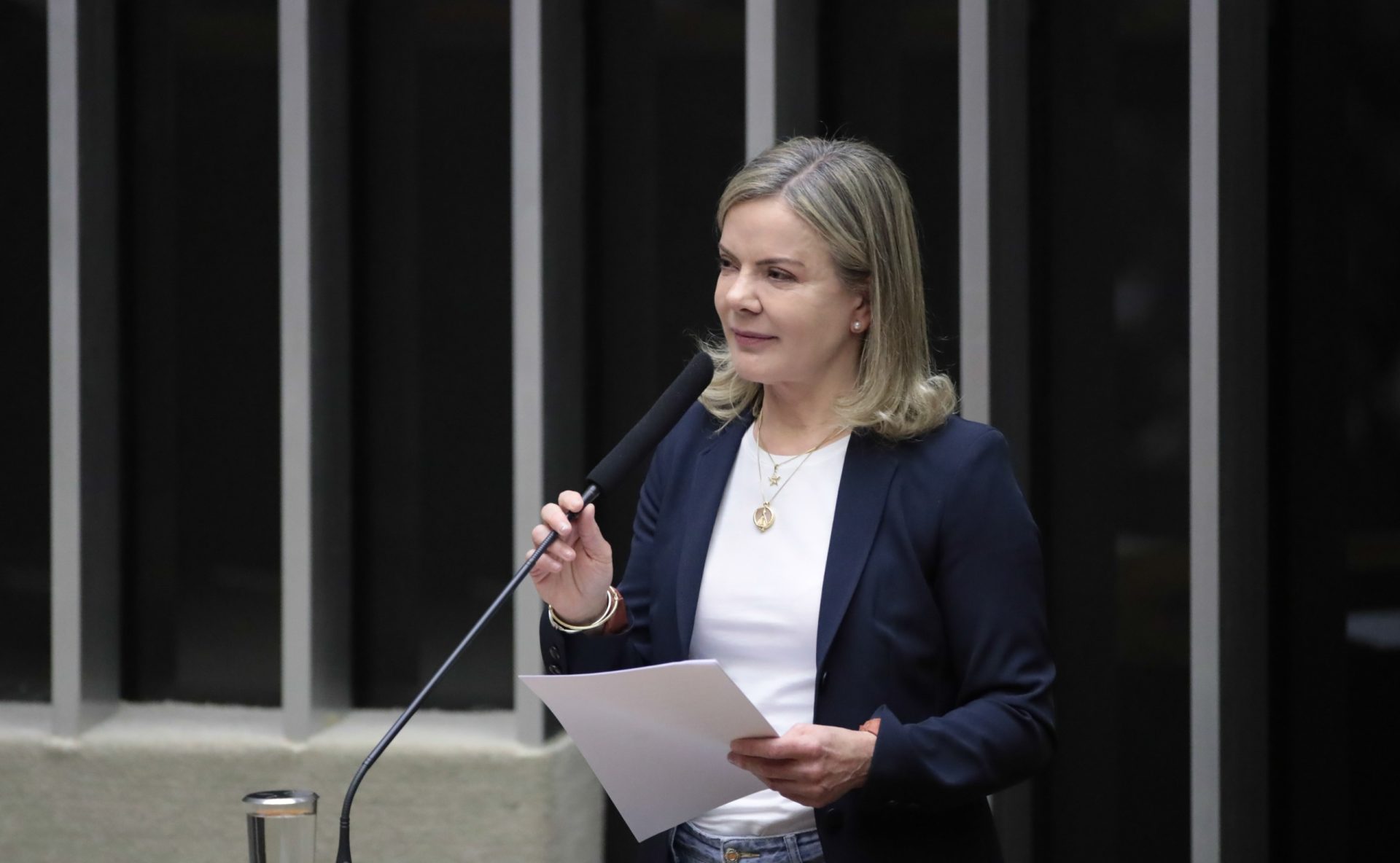 Deputada federal Gleisi Hoffmann. (Foto: Zeca Ribeiro / Câmara dos Deputados)