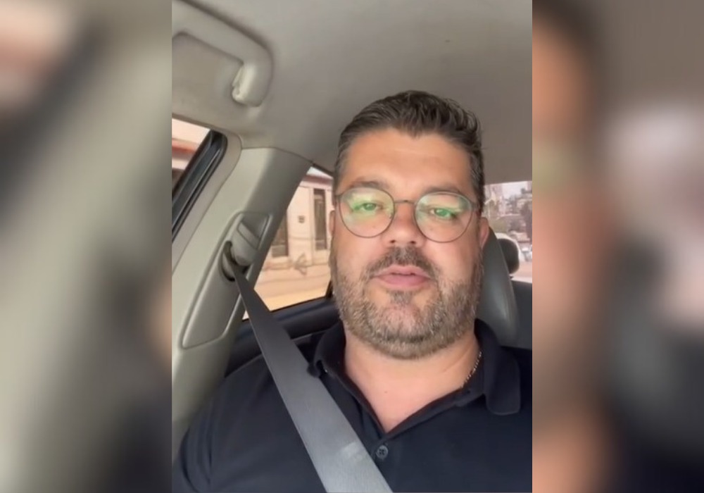 Leandro Ribeiro em vídeo postado no Instagram. (Foto: Reprodução)