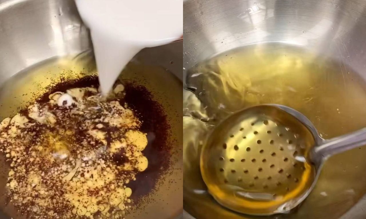 É possível limpar o óleo de cozinha utilizando maisena