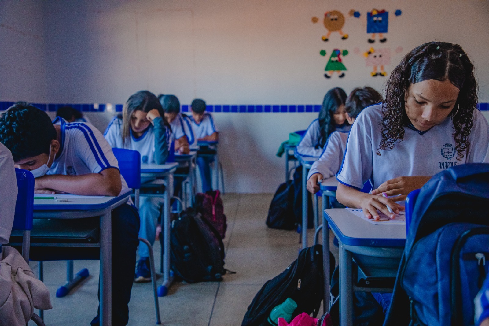 Alunos da rede municipal de educação de Anápolis. (Foto:  Divulgação/ Prefeitura de Anápolis)