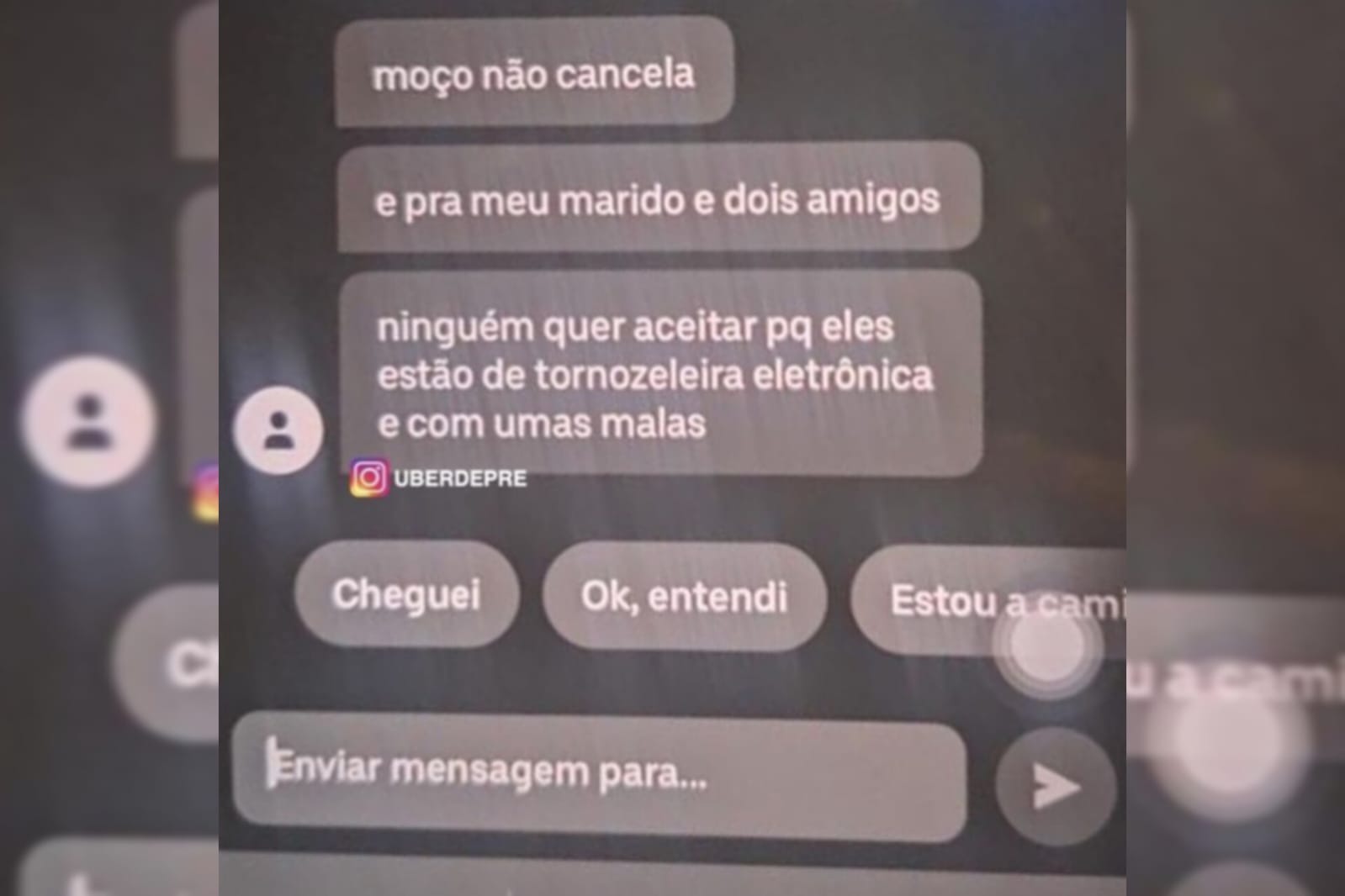 Passageira surpreende ao revelar por que motoristas de aplicativo estão cancelando corrida