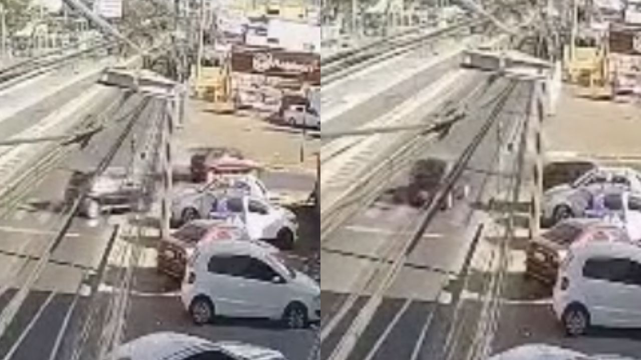 Carro foi levado de estabelecimento na Avenida Brasil Norte. (Montagem: Reprodução)