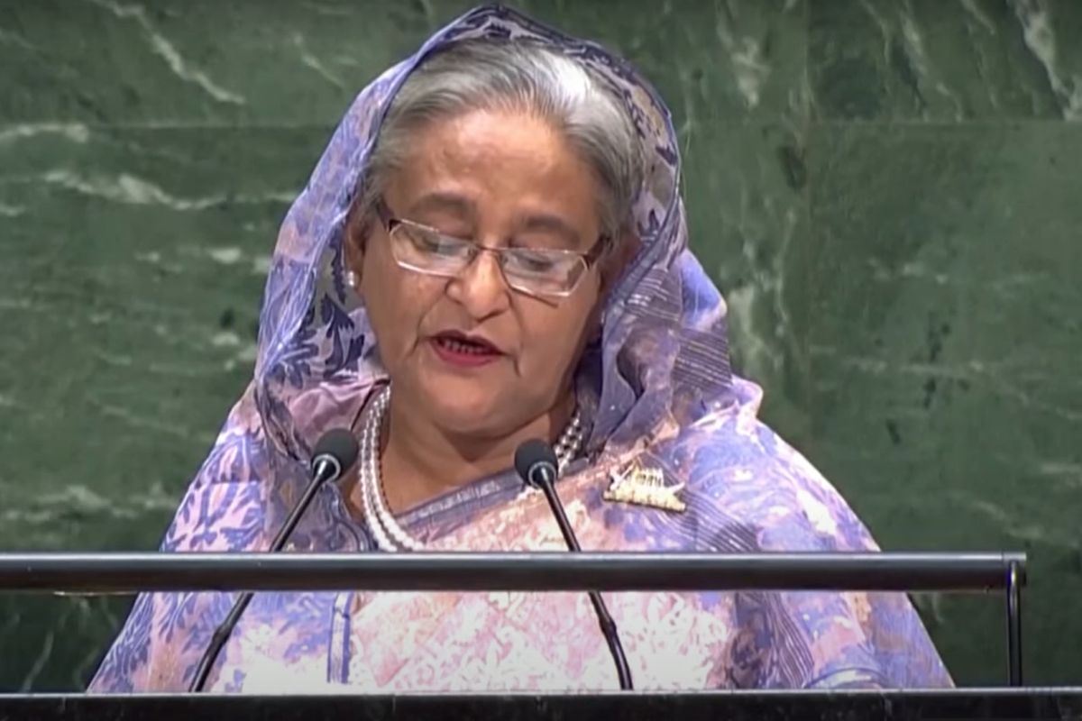 Sheikh Hasina, primeira-ministra de Bangladeshi. (Foto: Captura/Youtube)