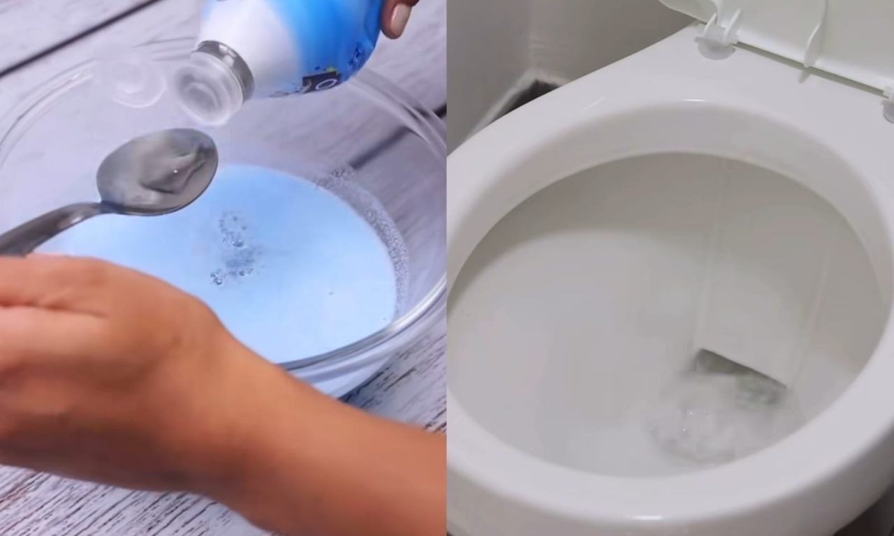 Misturinha potente para limpar o vaso sanitário e deixar o banheiro cheiroso