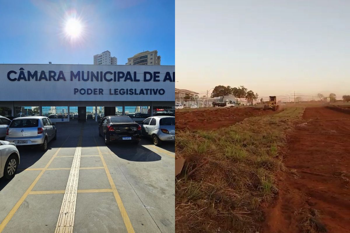 Nova sede do Poder Legislativo de Anápolis iniciou construção. (Foto: Isabella Valverde/Claudiomir Gonçalves)