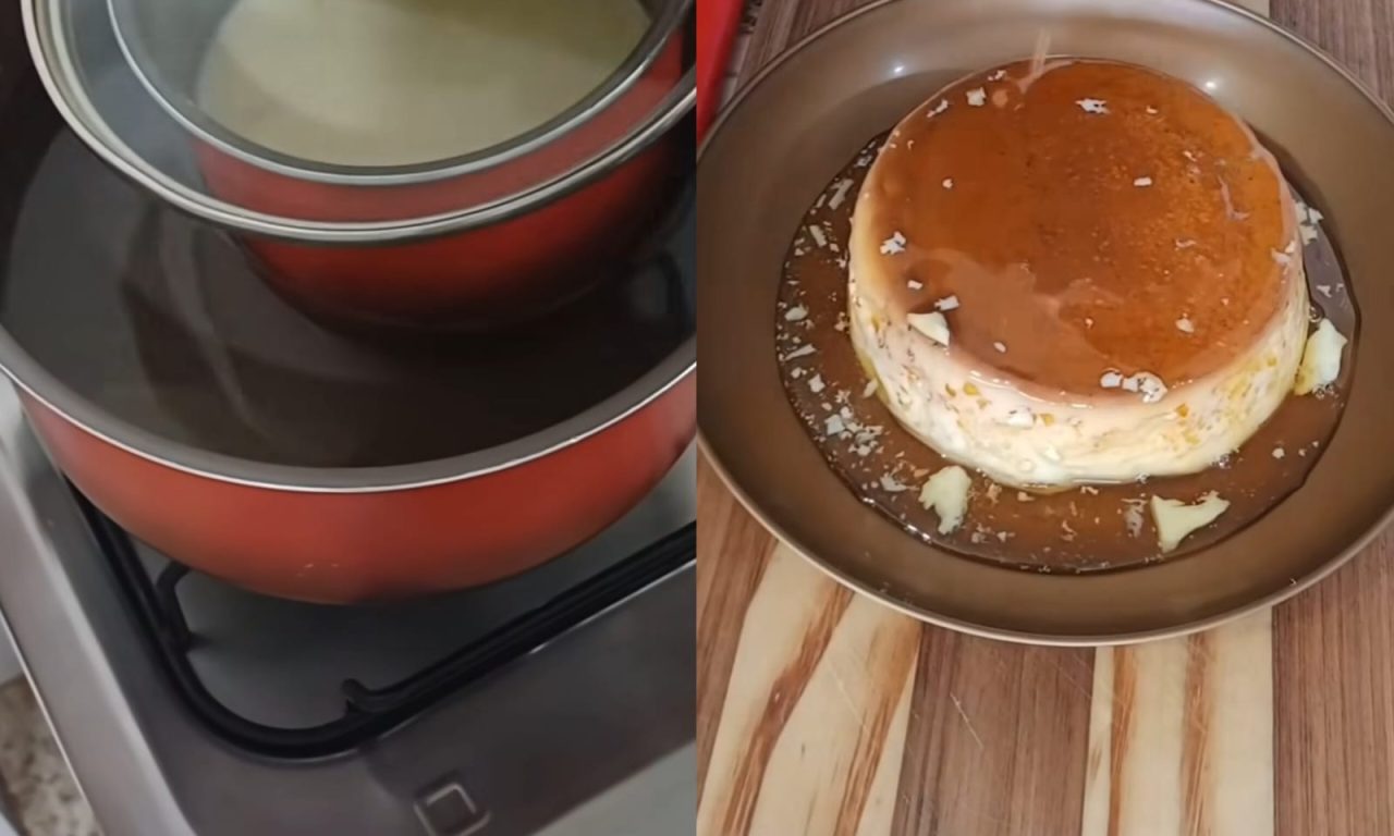 Pudim na leiteira: leva poucos ingredientes, não faz bagunça e é fácil de fazer