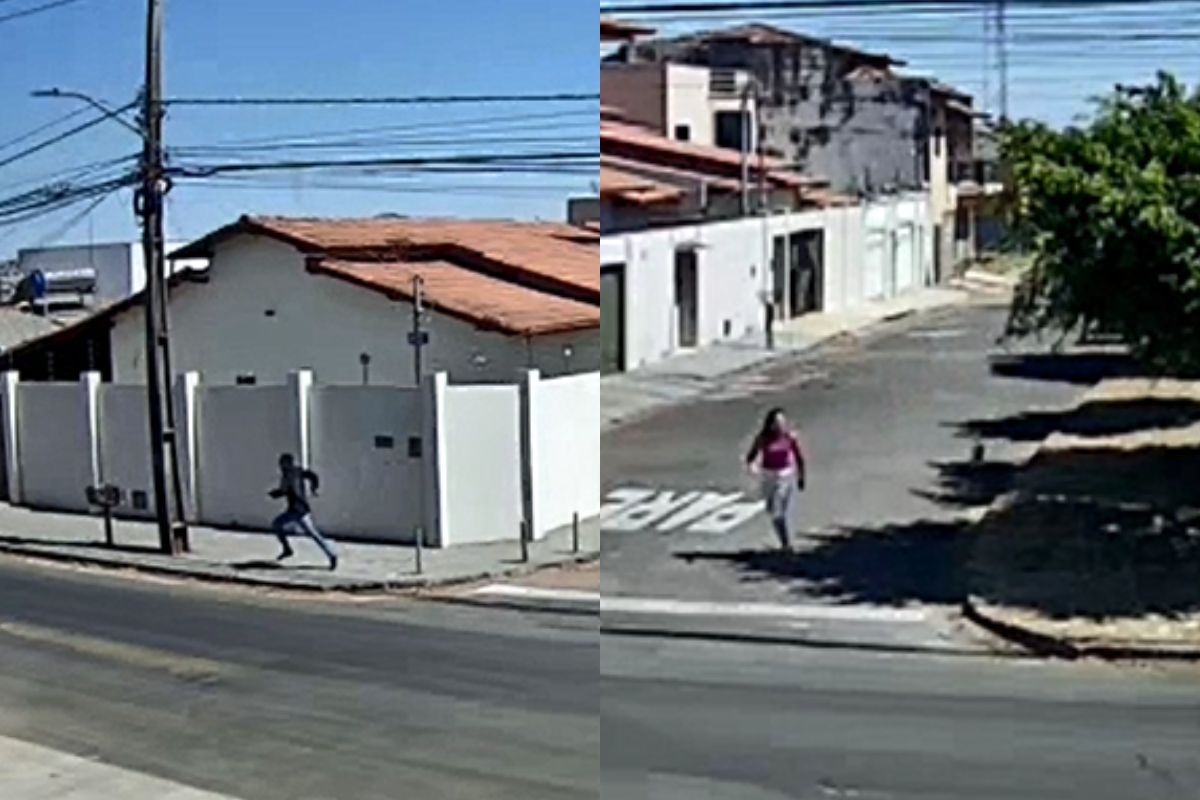 Vídeo mostra momento em que mulher é assaltada e grita por socorro, em Anápolis