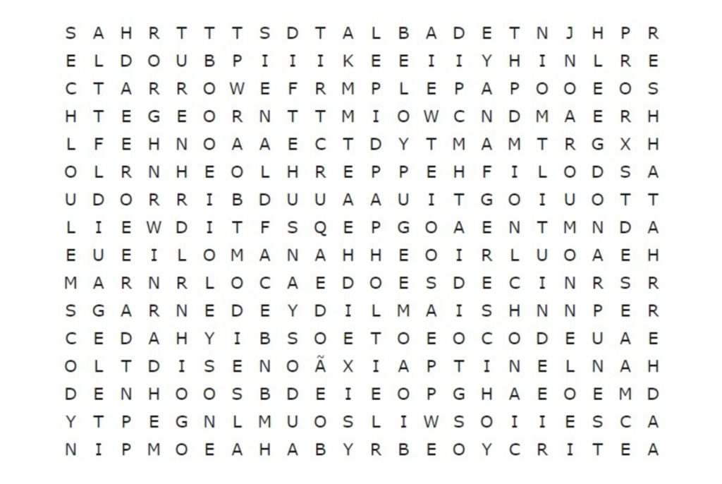 Mostre que você tem raciocínio rápido e encontre “PAIXÃO” nesse caça-palavras no menor tempo possível