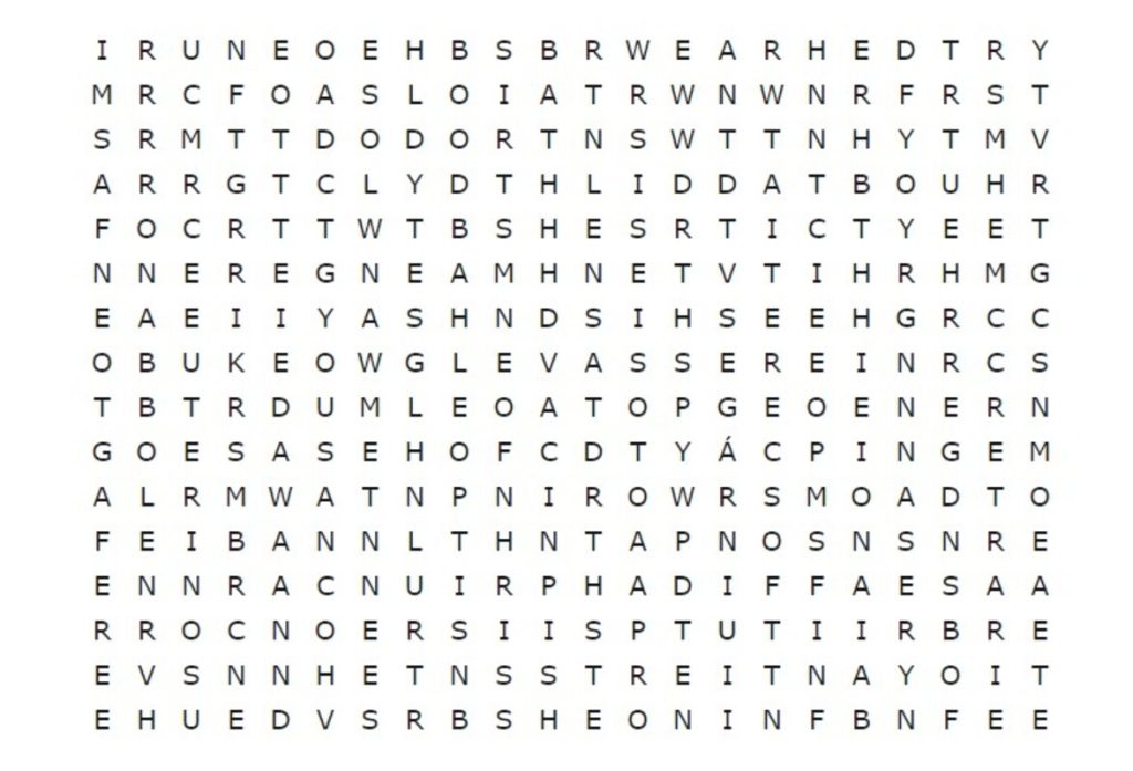 Mostre que você é perspicaz e encontre a palavra “PÁSSARO” nesse desafio