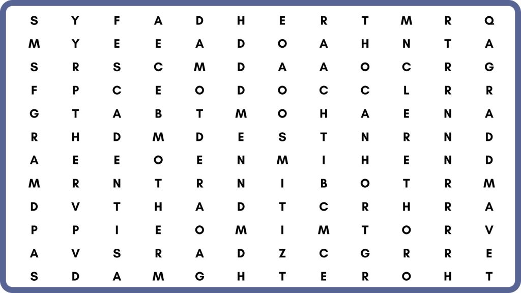 Desafio para encontrar a palavra setembro