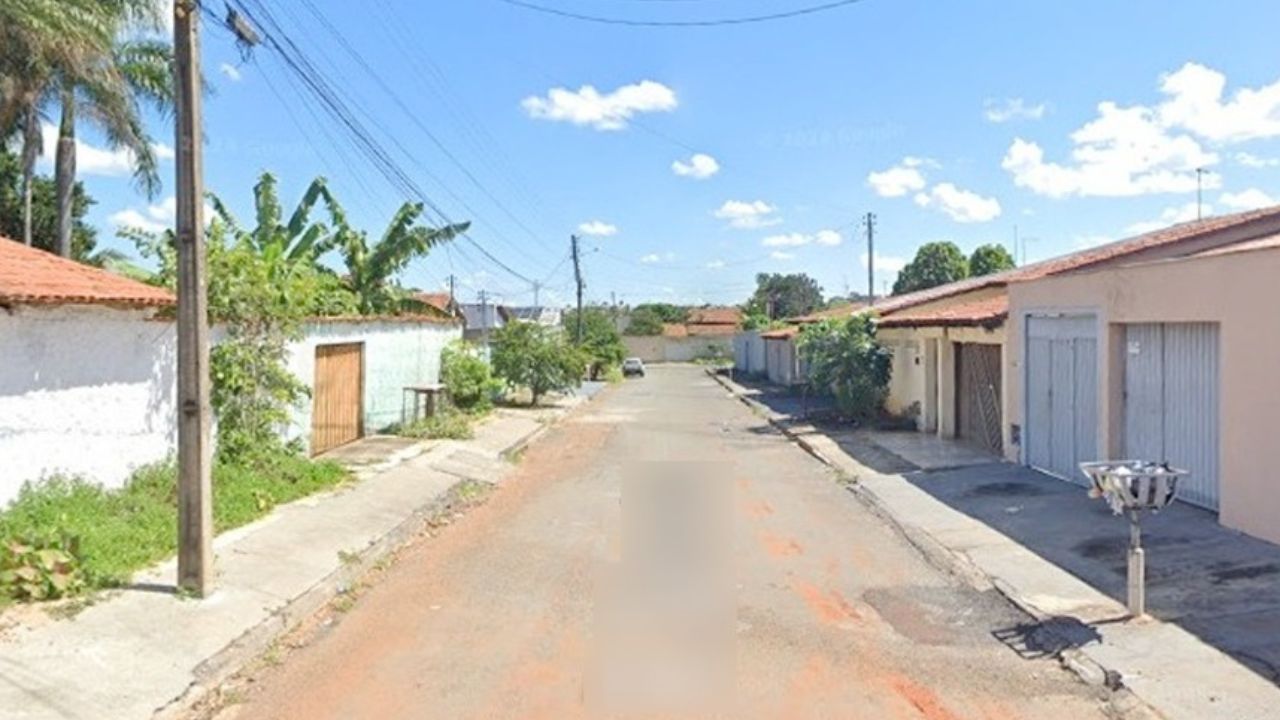 Imagem ilustrativa de rua no bairro Ilda, em Aparecida de Goiânia. (Foto: Captura/ Google Street View) 