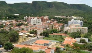 Vista aérea da cidade de Rio Quente.