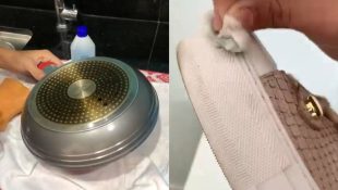 É possível utilizar a acetona para limpar a panela e o sapato