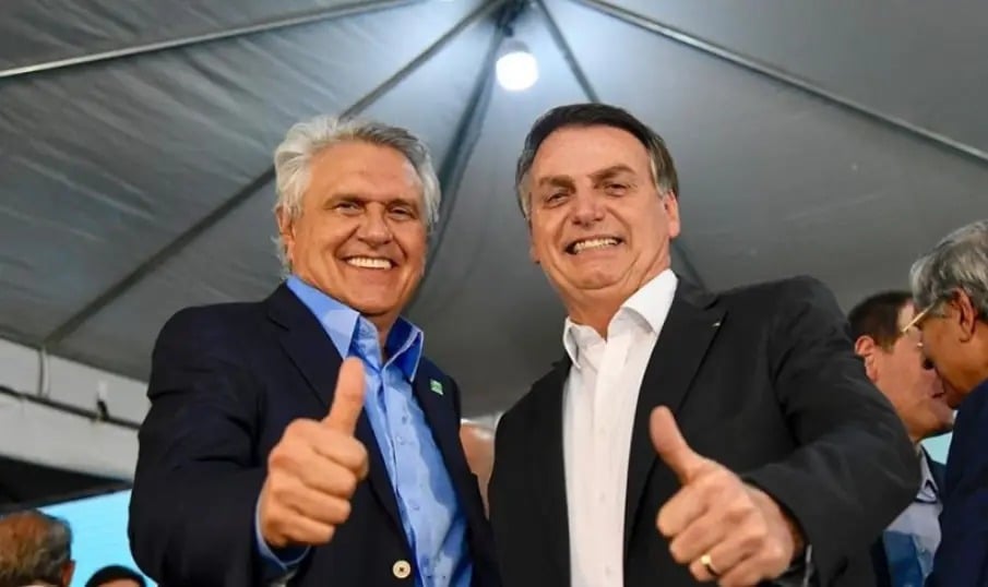 ronaldo caiado com o bolsonaro