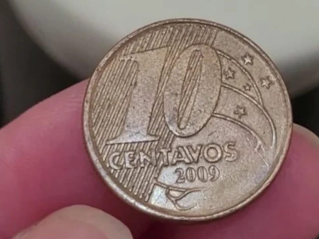 ⁠Quem tem uma moeda de 10 centavos como essa pode ter direito a um bom dinheiro