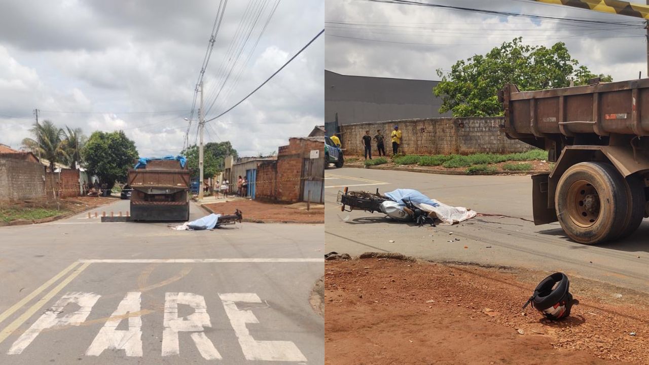 Motociclista não resistiu aos ferimentos e morreu no local. (Foto: Reprodução)