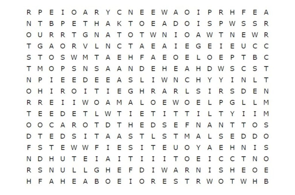 Desafio: seja rápido e encontre a palavra “PROSPERIDADE” em menos de 15 segundos neste caça-palavras