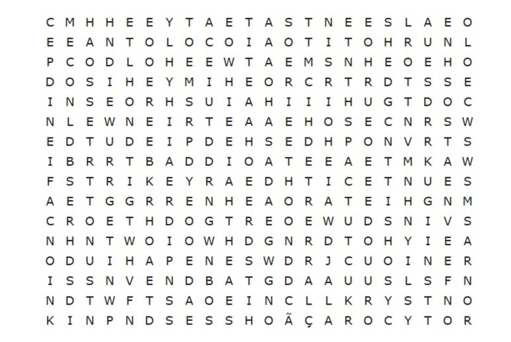 Mostre toda a sua habilidade e encontre “CORAÇÃO” neste caça-palavras em apenas 8 segundos