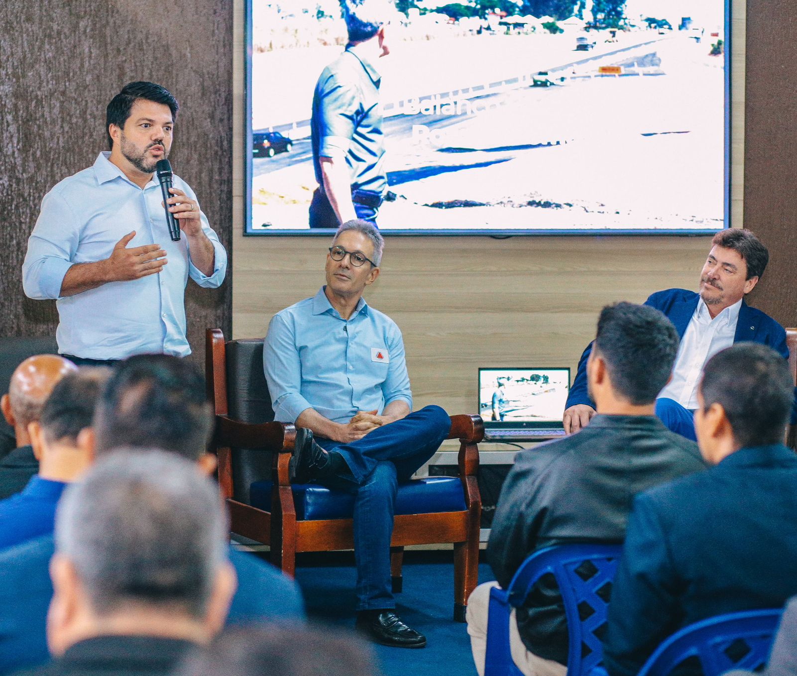 Candidato do PL foi recebido com pompas pela categoria em evento realizado no Porto Seco. (Foto: Recebida pela Rápidas)