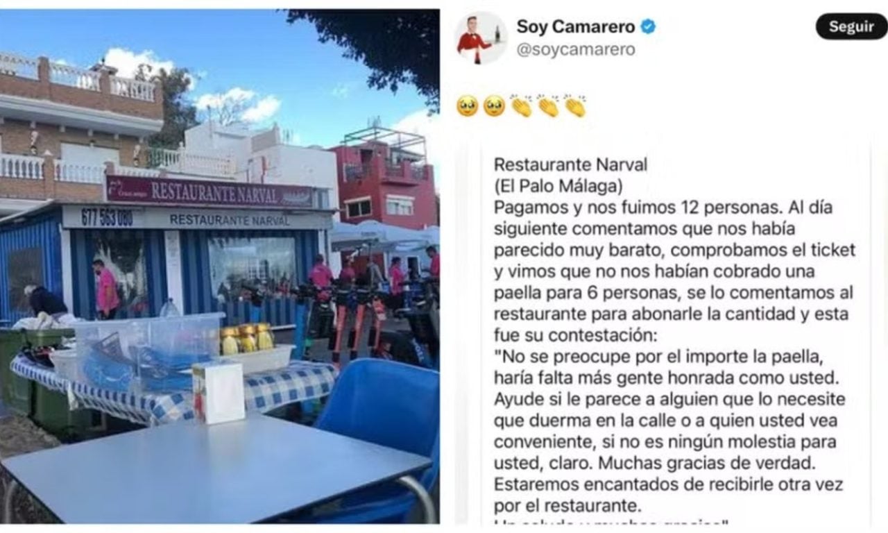 Restaurante surpreende com resposta a clientes que se esqueceram de pagar por prato