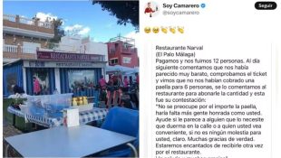 Restaurante surpreende com resposta a clientes que se esqueceram de pagar por prato