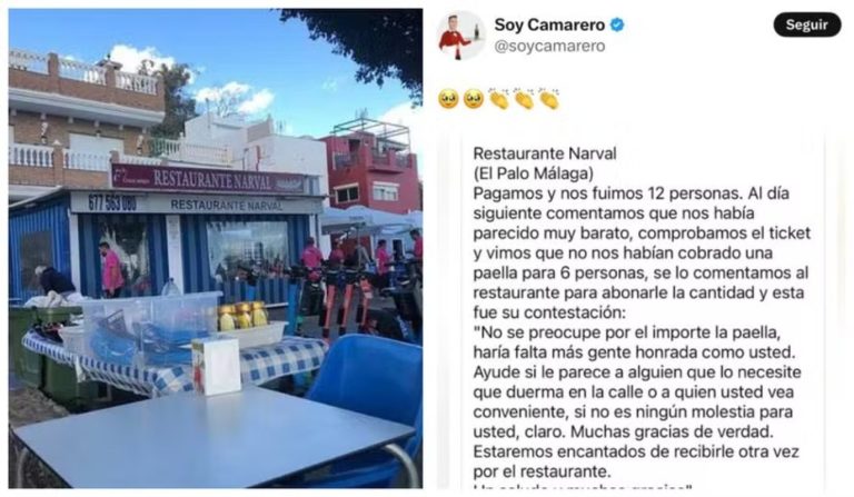 Restaurante surpreende com resposta a clientes que se esqueceram de pagar por prato