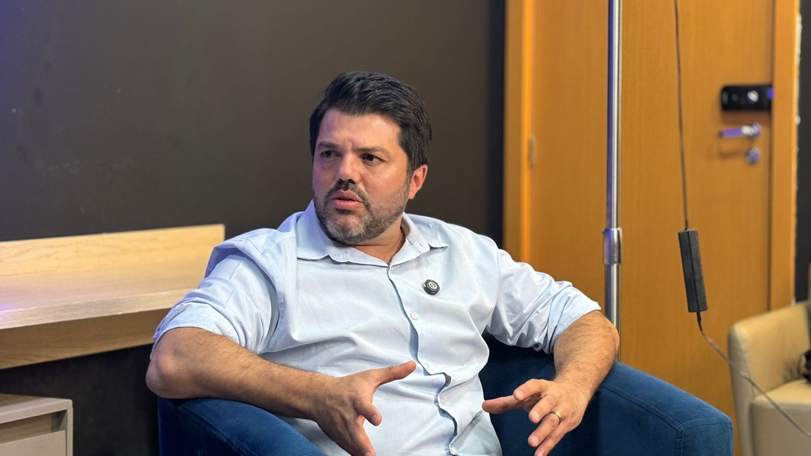 Márcio Corrêa em entrevista ao Portal 6. (Foto: Portal 6) 