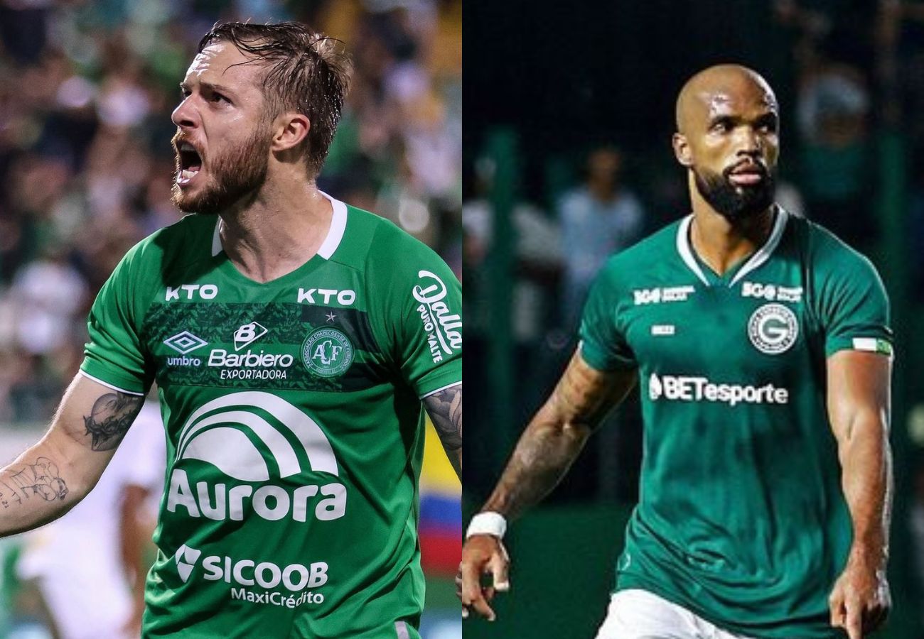 Chapecoense e Goiás se enfrentam nesta segunda-feira (21) pela Série B. (Foto: Tiago Meneghini/ ACF/ Rosiron Rodrigues/GEC) 