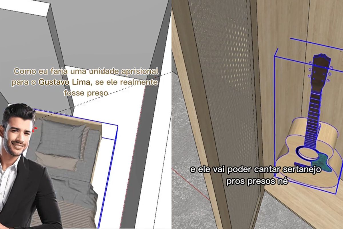 Jovem planejou espaço dedicado ao cantor na cadeia. (Foto: Reprodução/TikTok)