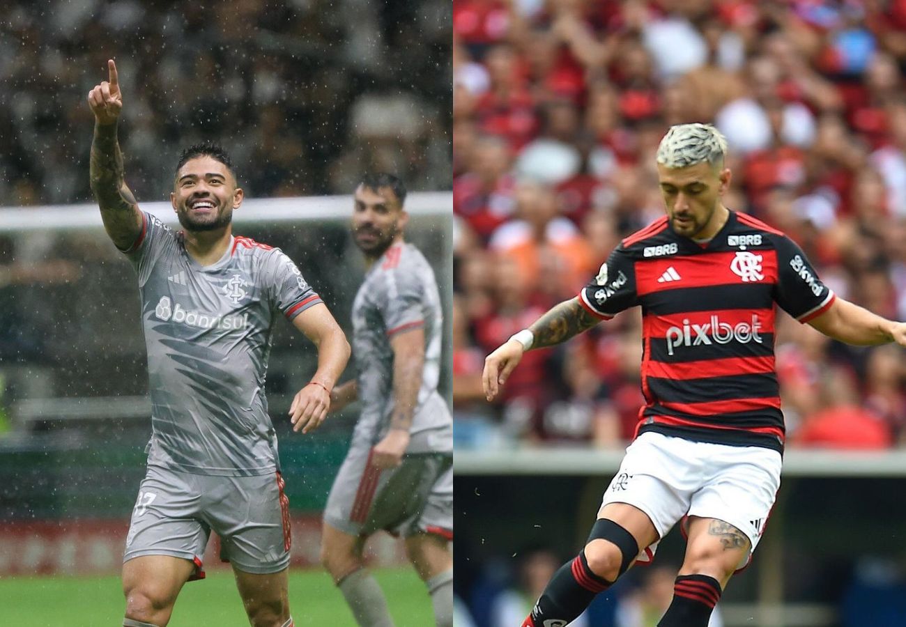 Internacional e Flamengo jogam pelo Brasileirão nesta quarta-feira (30). (Foto: R Duarte / SC Internacional / Marcelo Cortes / CRF)