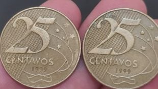 Essa é a moeda de 25 centavos mais cobiçada do Brasil; quem tiver alguma guardada pode ganhar uma grana