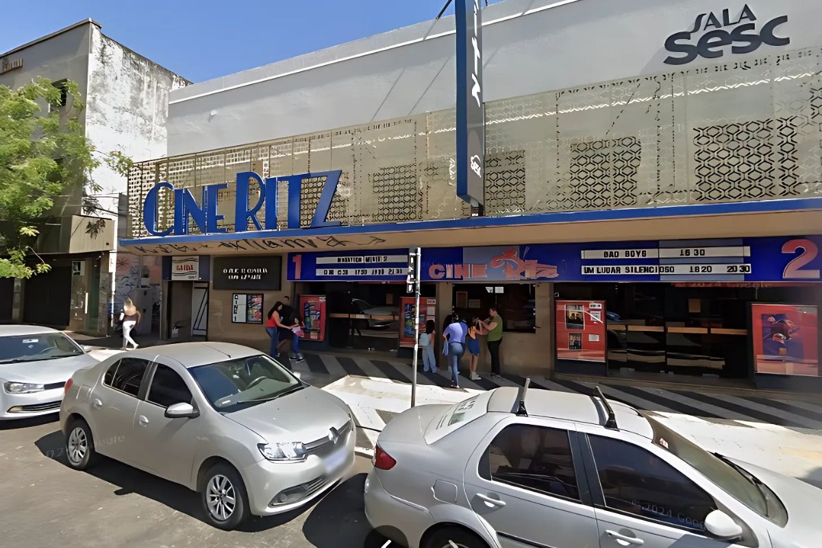 Fachada do Cine Ritz, em Goiânia. (Foto: Captura/ Google Maps) 