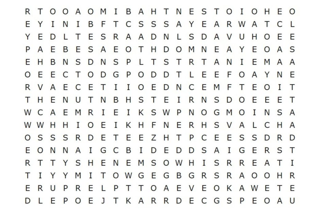 Desafio do caça-palavras: você tem QI para achar “DINHEIRO” e “SORTE” em menos de 16 segundos?