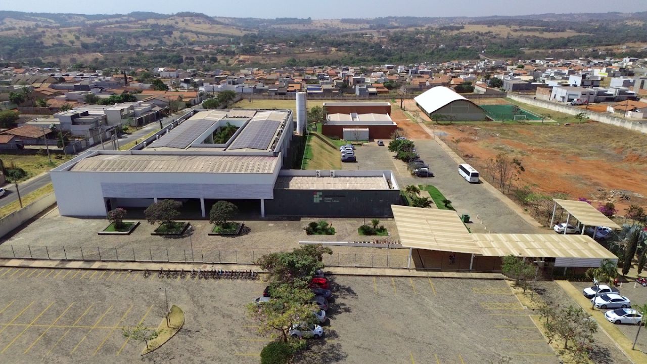 Imagem aérea do Campus de Trindade. (Foto: DIvulgação/IFG)