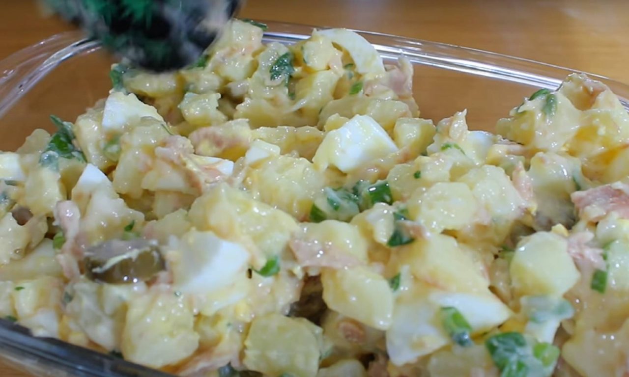 Receita simples de salada de batata