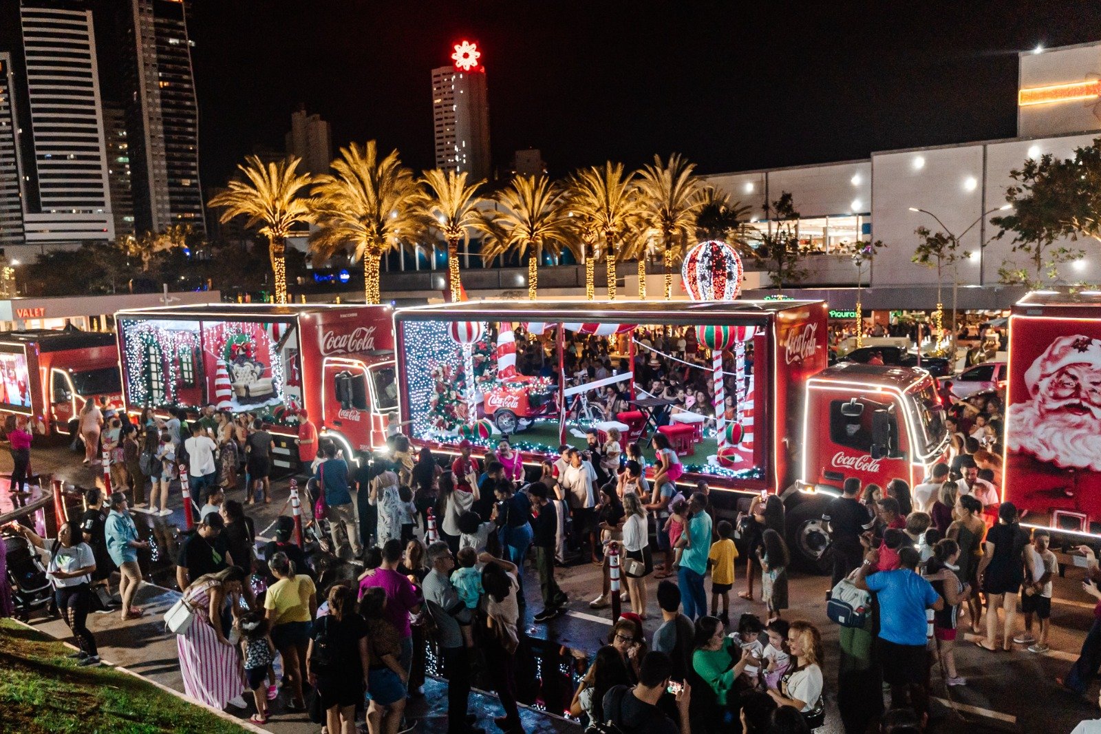 Caravana do Papai Noel passará por diferentes cidades de Goiás. (Foto: Divulgação/Coca-Cola)