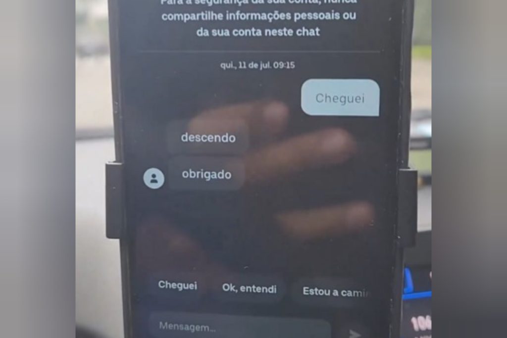 Motorista de aplicativo mostra como se vingou de passageiro e divide opiniões