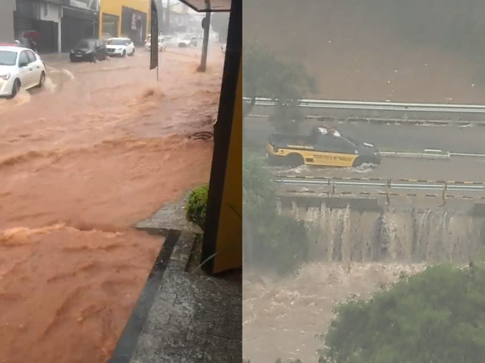 Vídeos mostram destruição em Anápolis após início da chuva nesta terça-feira (12)