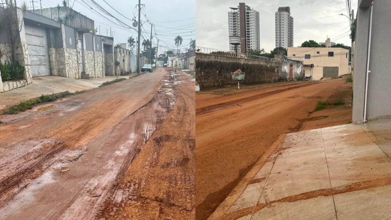 Obra causa transtornos em rua de Anápolis e moradora desabafa: “se pudesse, sumiria de casa”